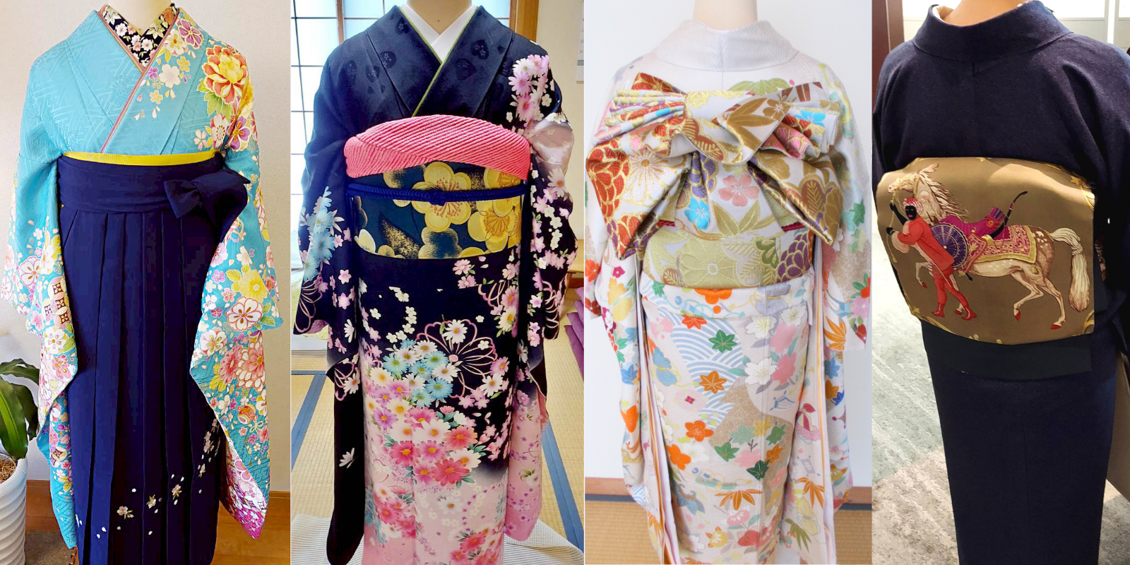 出張着付け紬スライド画像振袖